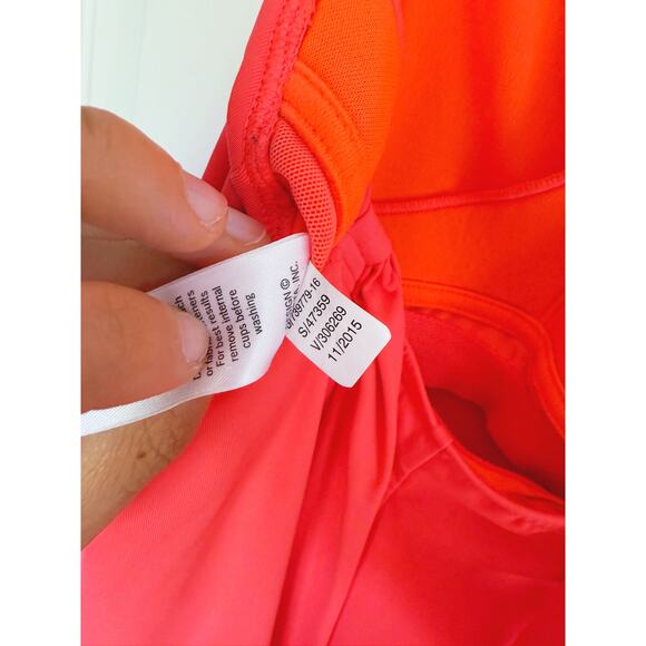 Athleta Kokomo Swim Dress Halter Pink Coral UPF 50+ Small Pool Vacation Beach - Picture 8 of 8